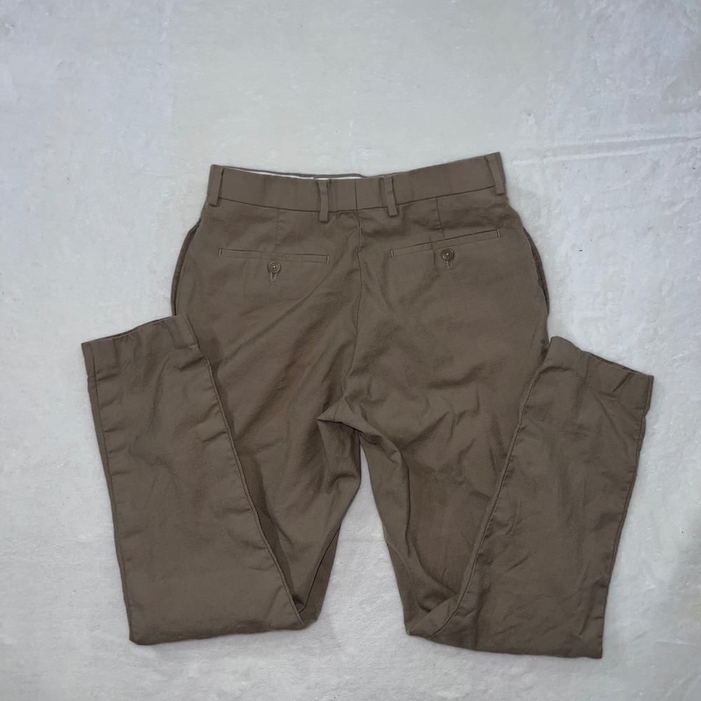 Lauren Ralph Lauren Total Comfort Brown 100% Wool Dress Pants Mens 30W 30L - Picture 2 of 9